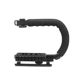 U shape Handheld Bracket Handle Grip Stabilizer for Canon DSLR Camera Camcorder Video black