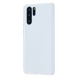 For HUAWEI P30/P30 Lite/P30 Pro Cellphone Case Simple Profile Soft TPU Scratch Proof Phone Shell Milk white