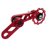 Litepro Folding Bike Chainring Tensioner Rear Derailleur Chain Guide Pulley for Oval Tooth Plate Wheel Chain Xipper Bike parts Silver