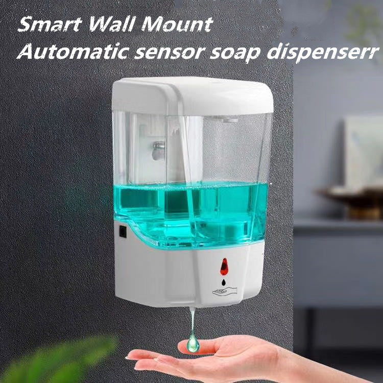 Soap Dispenser Automatic IR Sensor Touch-free Kitchen Soap Lotion Pump white