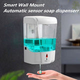 Soap Dispenser Automatic IR Sensor Touch-free Kitchen Soap Lotion Pump white
