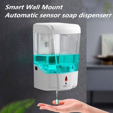 Soap Dispenser Automatic IR Sensor Touch-free Kitchen Soap Lotion Pump white