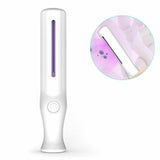 Handheld Uv Light Disinfection Mini Portable Sanitizer Lamp for Home Office Travel white