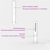 Handheld Uv Light Disinfection Mini Portable Sanitizer Lamp for Home Office Travel white