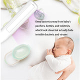 Handheld Uv Light Disinfection Mini Portable Sanitizer Lamp for Home Office Travel white