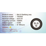LED Sterilization Lamp Handheld Ultraviolet Germicidal Light for Home Cabinet Car Ziguang