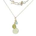 Necklace 1-29 - choice of stone - RoseGold
