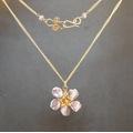 Necklace 281 - choice of stone - Gold