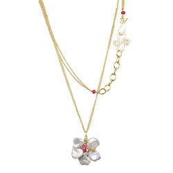 Necklace 281 - choice of stone - RoseGold