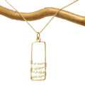 Necklace 373 - choice of stone - RoseGold
