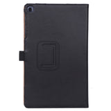 For Samsung TAB A 10.1 T510 T515 2019 Retro PU Leather Protective Hand Support Tablet Case with Card Position Bracket  black_Samsung TAB A 10.1 T510 T515 2019
