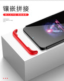 For OPPO A5 2020/A11X Cellphone Cover Hard PC Phone Case Bumper Protective Smartphone Shell black red