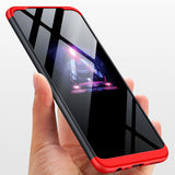 For OPPO A5 2020/A11X Cellphone Cover Hard PC Phone Case Bumper Protective Smartphone Shell black red