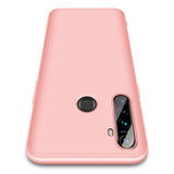 For OPPO Realme 5 Pro Smartphone Case Mobile Phone PC Shell Full Body Protection Anti-Scratch Cover Silver+black