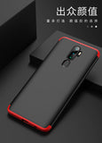 For OPPO A5 2020/A11X Cellphone Cover Hard PC Phone Case Bumper Protective Smartphone Shell black red