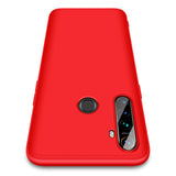 For OPPO Realme 5 Pro Smartphone Case Mobile Phone PC Shell Full Body Protection Anti-Scratch Cover Silver+black