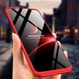 For OPPO realme3 Ultra Slim PC Back Cover Non-slip Shockproof 360 Degree Full Protective Case gold