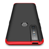 For VIVO S1/V15 Ultra Slim PC Back Cover Non-slip Shockproof 360 Degree Full Protective Case red
