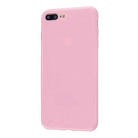 For iPhone 5/5S/SE/6/6S/6 Plus/6S Plus/7/8/7 Plus/8 Plus Cellphone Cover Soft TPU Bumper Protector Phone Shell Rose pink