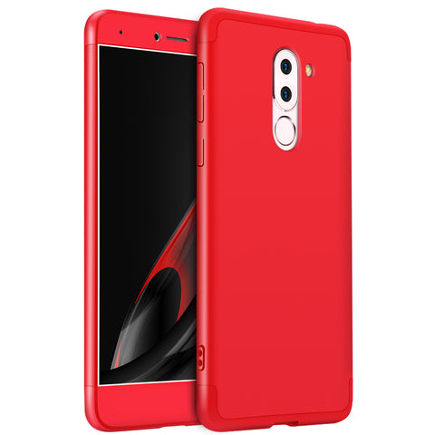 For HUAWEI Honor 6X/GR5 2017 3 in 1 Hybrid Hard Case Full Body 360 Degree Protection Back Cover  red
