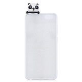 For VIVO Y71 3D Cute Coloured Painted Animal TPU Anti-scratch Non-slip Protective Cover Back Case Smiley panda
