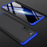 For OPPO Reno 4 /Reno 4 Pro International Edition Mobile Phone Cover 360 Degree Full Protection Phone Case Blue black blue