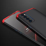 For OPPO Reno 4 /Reno 4 Pro International Edition Mobile Phone Cover 360 Degree Full Protection Phone Case Red black red