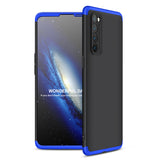 For OPPO Reno 4 /Reno 4 Pro International Edition Mobile Phone Cover 360 Degree Full Protection Phone Case Blue black blue