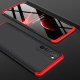 For OPPO Reno 4 /Reno 4 Pro International Edition Mobile Phone Cover 360 Degree Full Protection Phone Case Red black red
