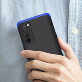 For OPPO Reno 4 /Reno 4 Pro International Edition Mobile Phone Cover 360 Degree Full Protection Phone Case Blue black blue