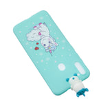 For Samsung A11 TPU Back Cover 3D Cartoon Painting Soft Mobile Phone Case Shell cartoon horse