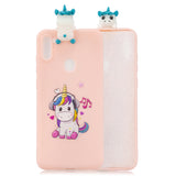 For Samsung A11 TPU Back Cover 3D Cartoon Painting Soft Mobile Phone Case Shell cartoon horse