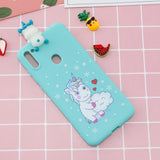 For Samsung A11 TPU Back Cover 3D Cartoon Painting Soft Mobile Phone Case Shell cartoon horse