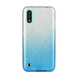 For Samsung A01/A11 European version/A31/A71 Phone Case Gradient Color Glitter Powder Phone Cover with Airbag Bracket green