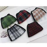 Plaid Mask Cotton Warm Windproof Outdoor Mask Random Color