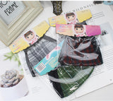 Plaid Mask Cotton Warm Windproof Outdoor Mask Random Color