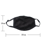 Double Layer Mask Fashionable Dust Proof Sand Proof Cycling Mask black