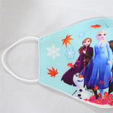 Kids Breathable Mask Cartoon Printing Kids Dust Respirator Cotton Mouth Muffle Pink