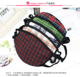 Plaid Mask Cotton Warm Windproof Outdoor Mask Random Color