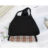 Plaid Mask Cotton Warm Windproof Outdoor Mask Random Color