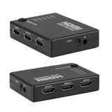 HDMI 5 Port Switch Switcher 1080P 3D HDMI Splitter with IR Wireless Remote Control for HDTV DVD PS3 XBox 360 - Black
