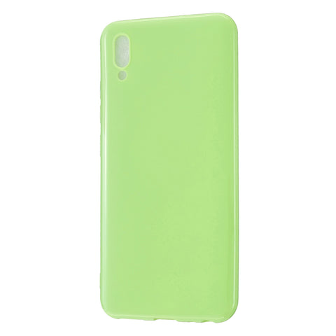 For VIVO IQOO Neo/Y97 Glossy TPU Phone Case Mobile Phone Soft Cover Anti-Slip Full Body Protection Fluorescent green