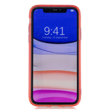 for iPhone 11 / 11 Pro / 11 Pro Max Clear Colorful TPU Back Cover Cellphone Case Shell Red