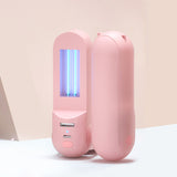 Portable UV Sterilizer Lamp USB Mini Handheld Ultraviolet Germicidal Lamp Disinfection Light Pink
