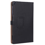 For Samsung TAB A 10.1 T510 T515 2019 Retro PU Leather Protective Hand Support Tablet Case with Card Position Bracket  black_Samsung TAB A 10.1 T510 T515 2019