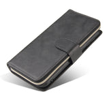 For Samsung A10/A20/A30/A50/A30S/A50S Pu Leather  Mobile Phone Cover Zipper Card Bag + Wrist Strap black