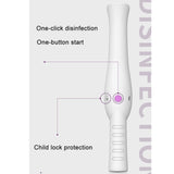 Handheld Uvc Disinfection Light Mini Portable LED Germicidal Lamp for Home Office Travel gray