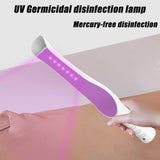 Handheld Uvc Disinfection Light Mini Portable LED Germicidal Lamp for Home Office Travel gray