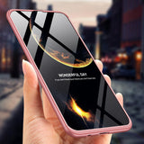 For Samsung M30 Ultra Slim PC Back Cover Non-slip Shockproof 360 Degree Full Protective Case black