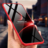 For Samsung M30 Ultra Slim PC Back Cover Non-slip Shockproof 360 Degree Full Protective Case black